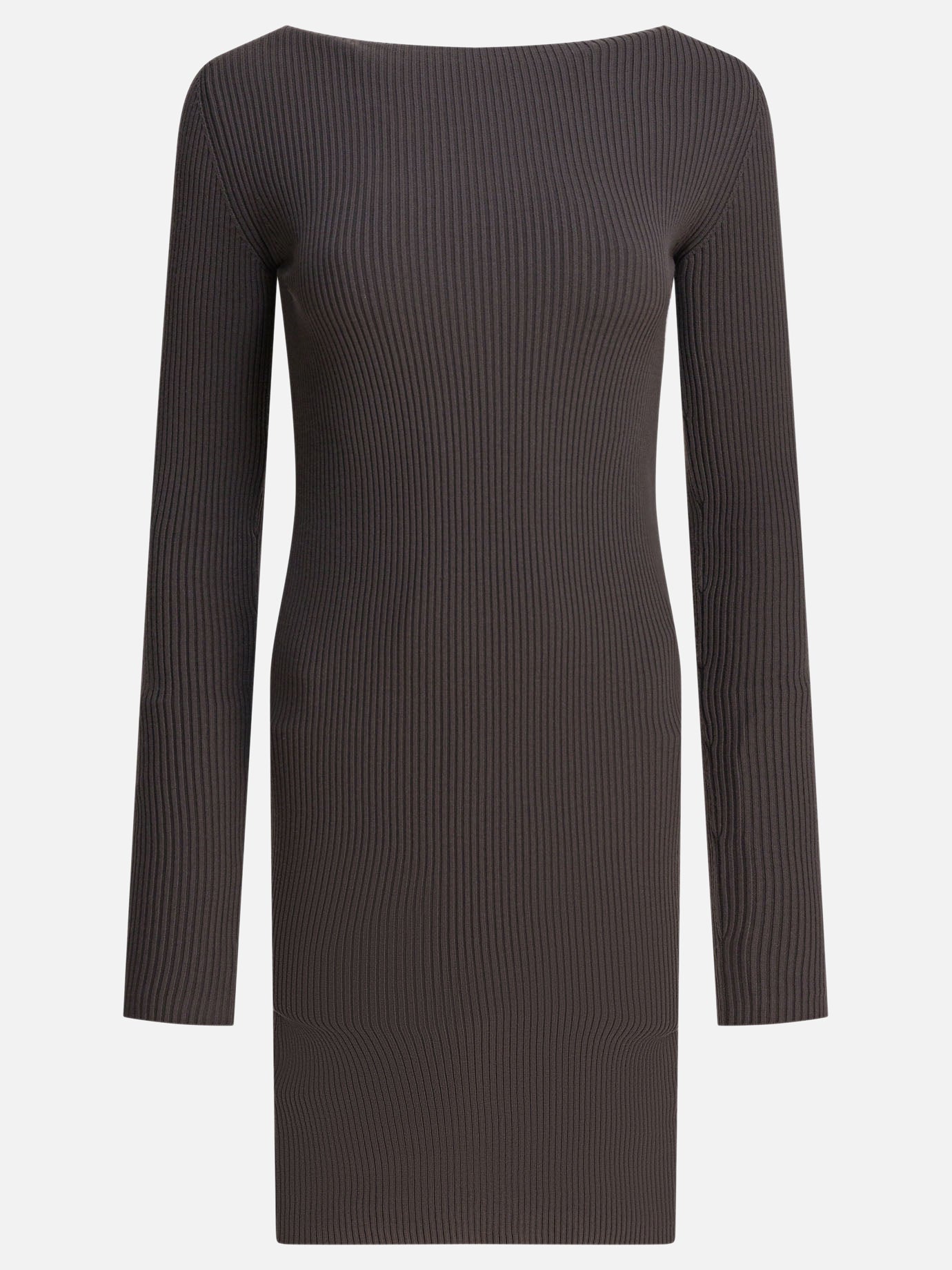 Rick Owens Sheath dress with long sleeves Grey - Women Rick Owens Sheath dress with long sleeves Grey - Women