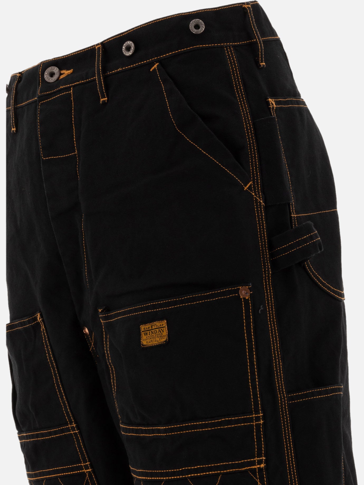 Work pants Solid colour Black - KAPITAL Men | PDP | VIETTI Online Store | Zoom-Modal_4