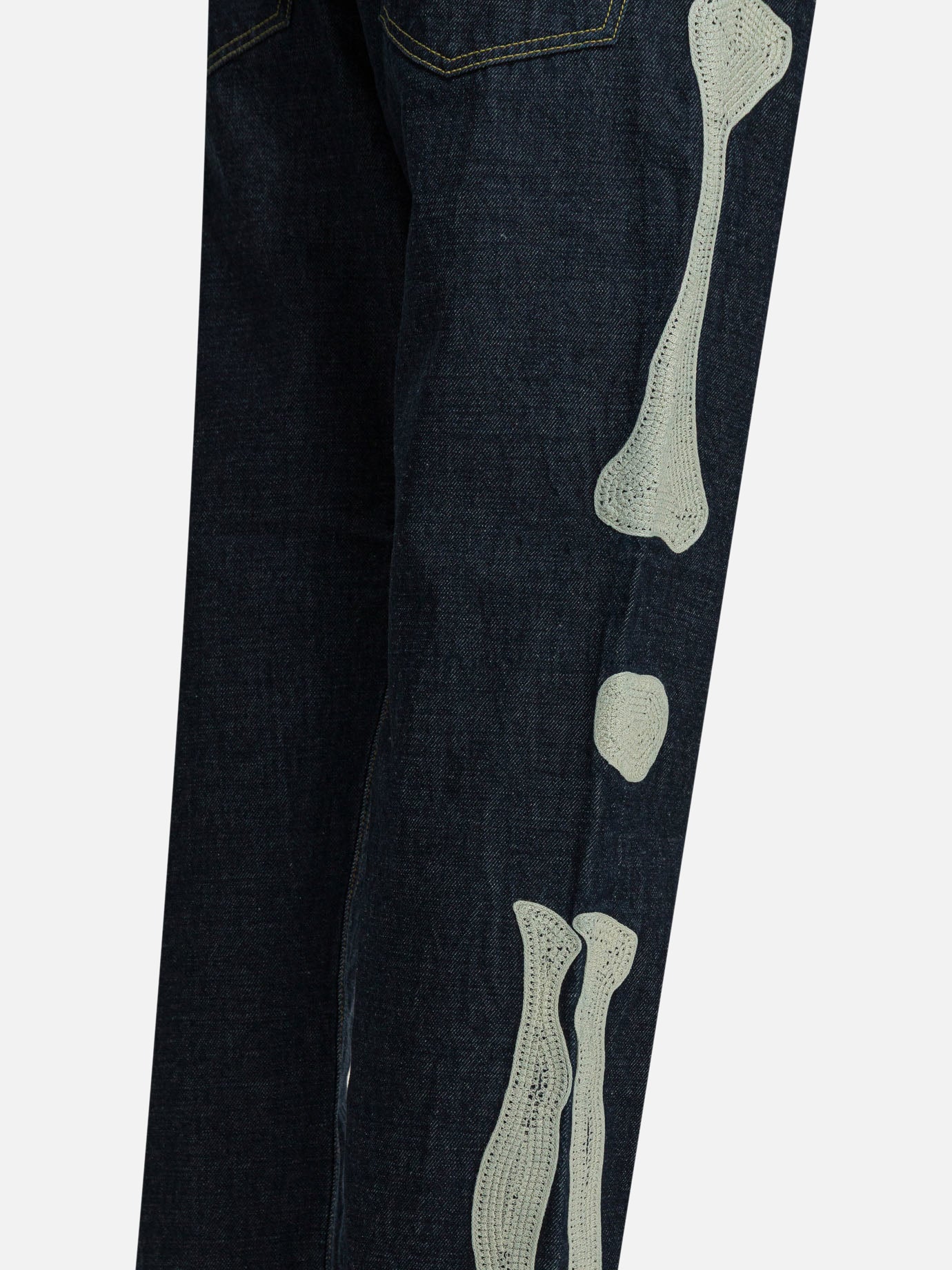 Straight-leg jeans Solid colour Blue - KAPITAL Men | PDP | VIETTI Online Store | Zoom-Modal_4