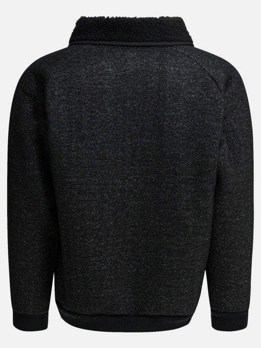 Half zip sweatshirts Logo Black - KAPITAL Men | PLP | VIETTI Online Store | 2