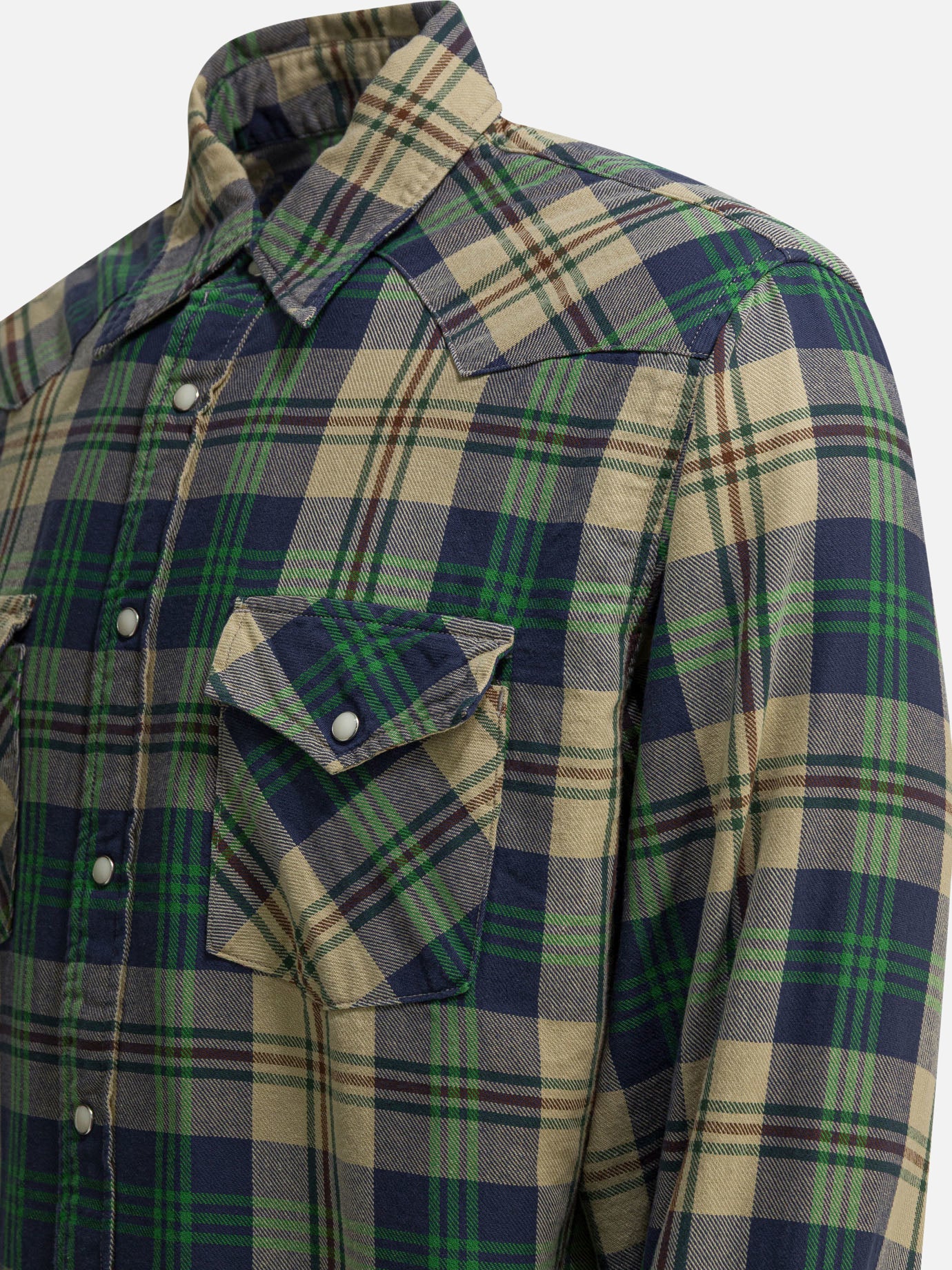Casual shirts Check Green - KAPITAL Men | PDP | VIETTI Online Store | Zoom-Modal_4