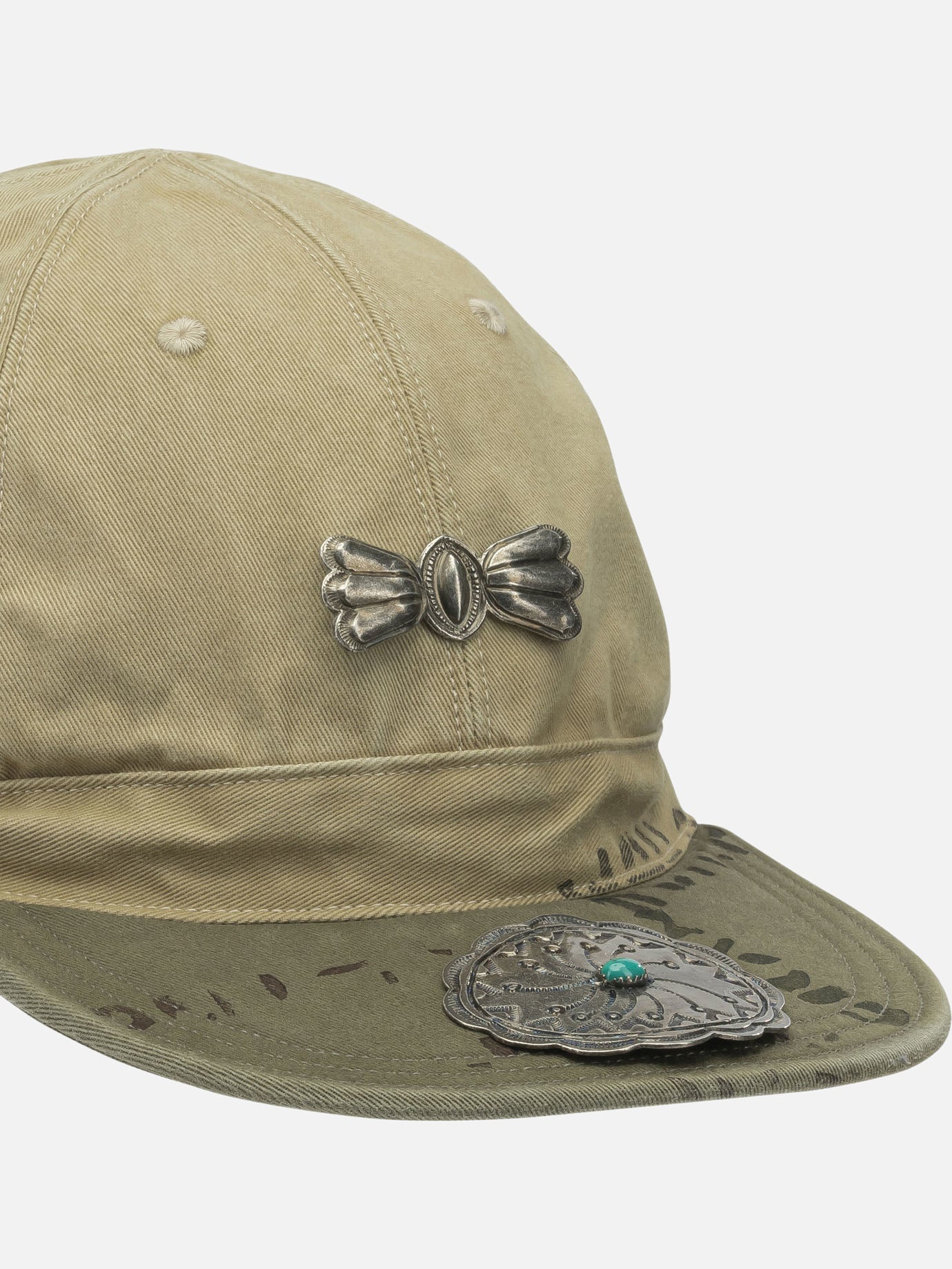 Baseball caps 100% cotton Beige - KAPITAL Men | PDP | VIETTI Online Store | Zoom-Modal_4
