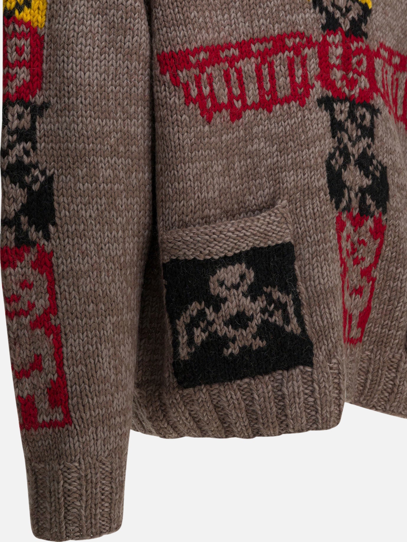 Maglioni con zip Textured knit Marrone - KAPITAL Uomo | PDP | VIETTI Online Store | Zoom-Modal_4