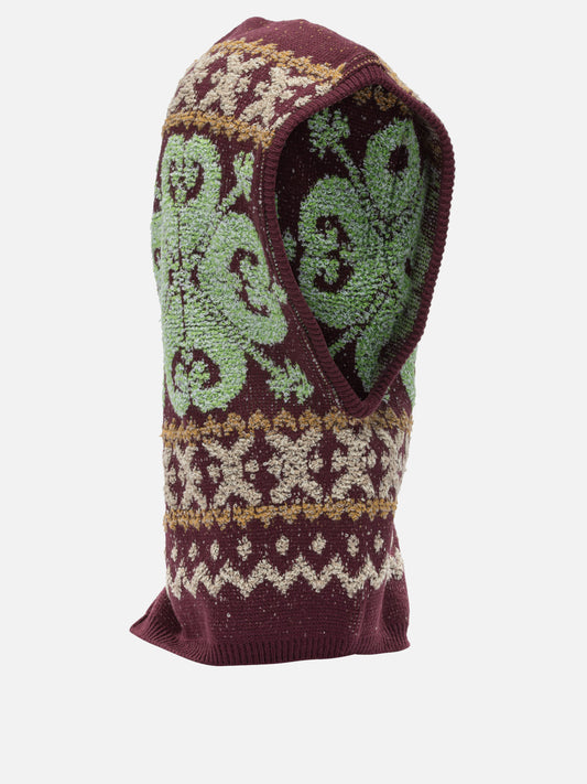 Balaclava 100% wool Bordeaux - KAPITAL Men | PLP | VIETTI Online Store | 2