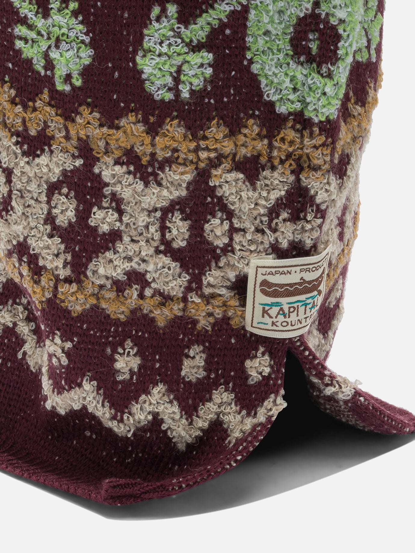 Balaclava 100% wool Bordeaux - KAPITAL Men | PDP | VIETTI Online Store | Zoom-Modal_4