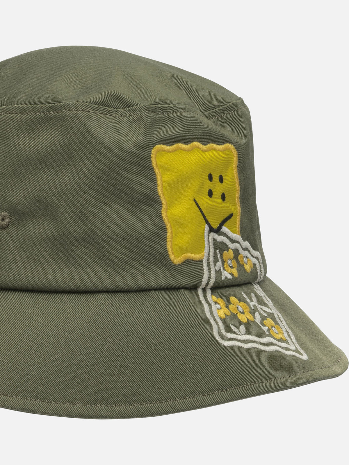 KAPITAL "Peckish Rainbowy" bucket hat Green