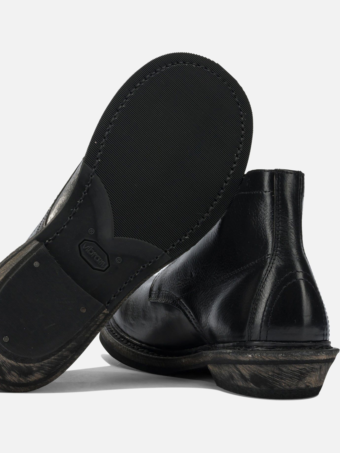 Lace-up boots 100% leather - 100% rubber Black - Our Legacy Men | PDP | VIETTI Online Store | Zoom-Modal_5