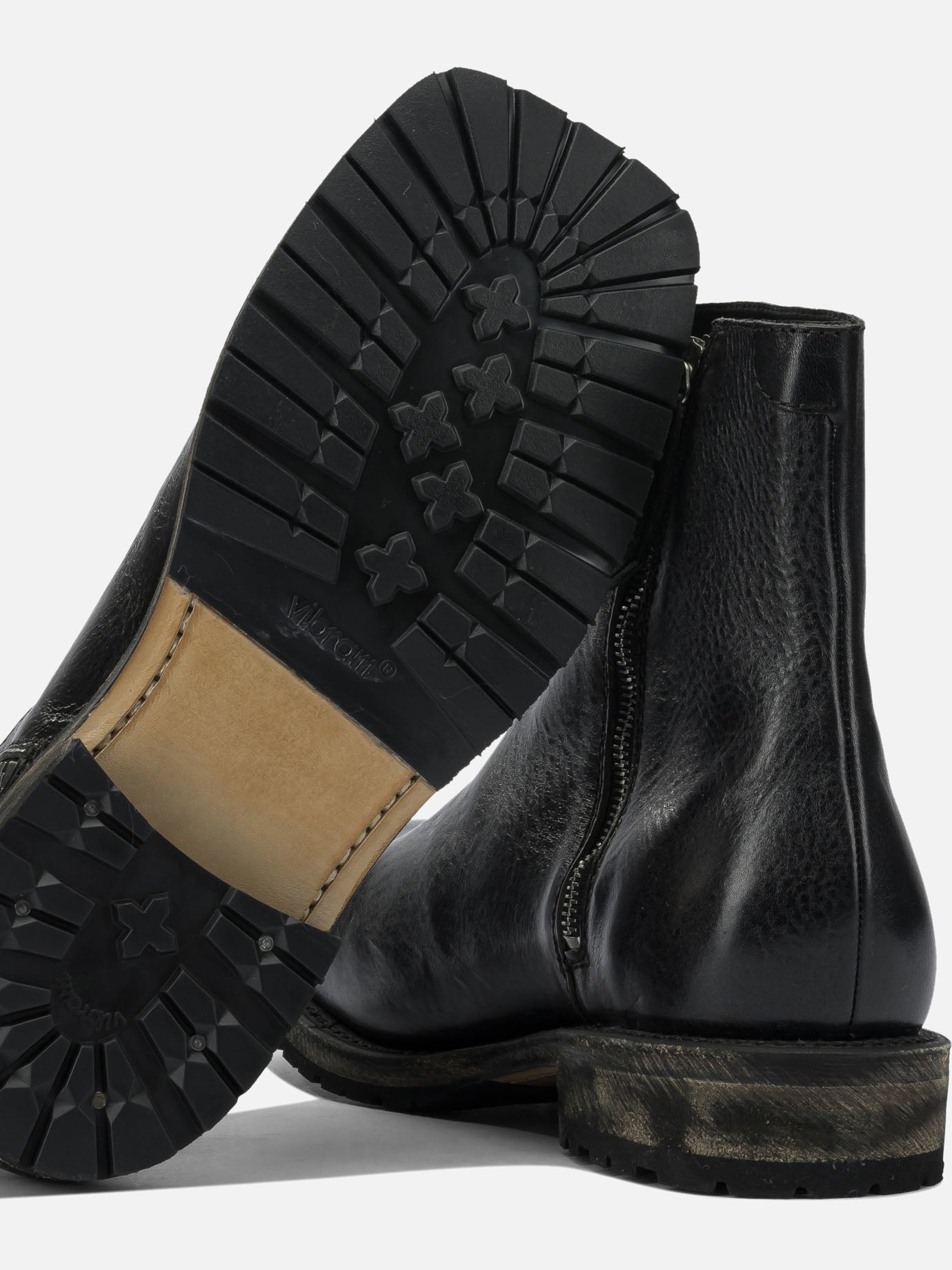 Zipped boots 100% calf leather - 100% rubber Black - Our Legacy Men | PDP | VIETTI Online Store | Zoom-Modal_5