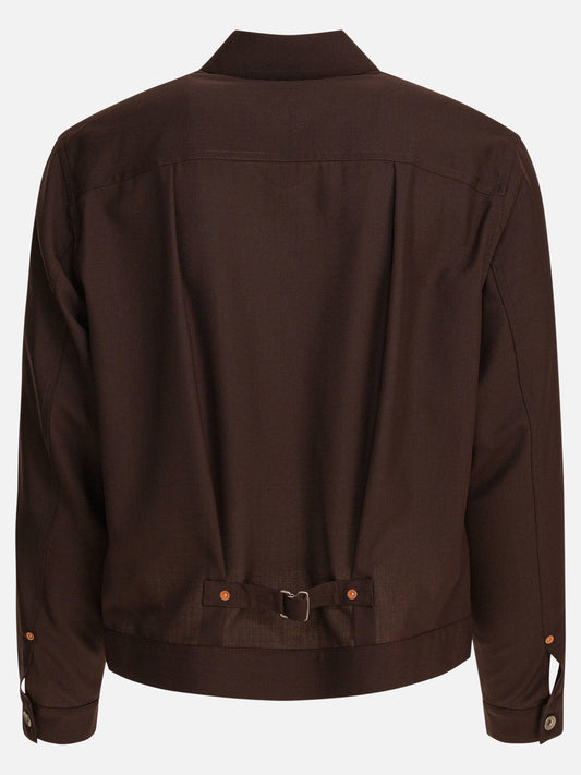 Overshirt jackets Solid colour Brown - Sacai Men | PLP | VIETTI Online Store | 2