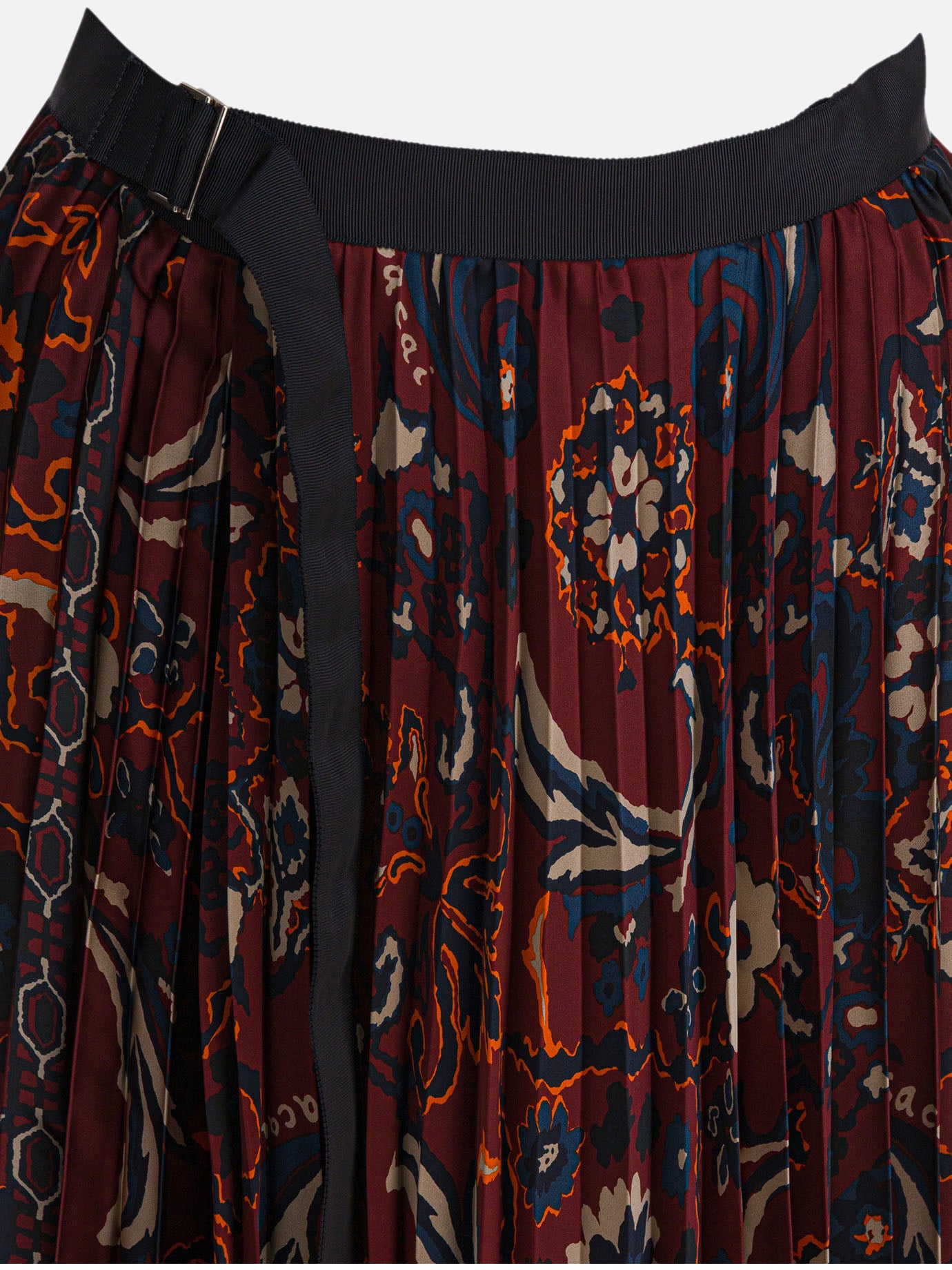 Long skirts Floral Bordeaux - Sacai Women | PDP | VIETTI Online Store | Zoom-Modal_3
