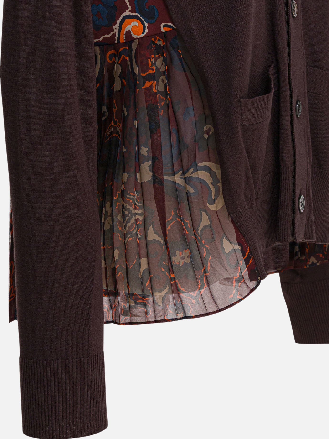 Cardigans Floral Brown - Sacai Women | PDP | VIETTI Online Store | Zoom-Modal_4