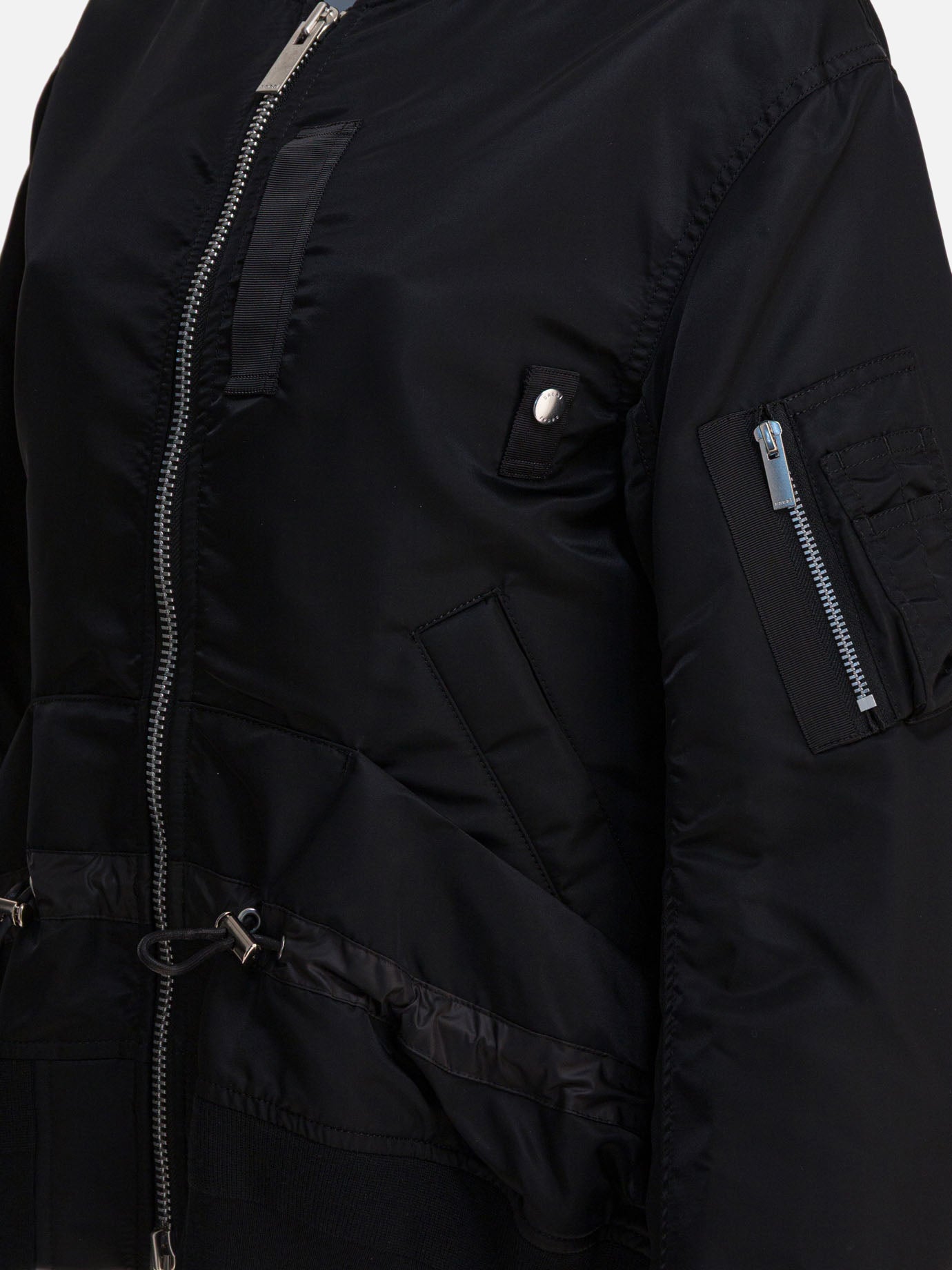 Bomber jackets Solid colour Black - Sacai Women | PDP | VIETTI Online Store | Zoom-Modal_4
