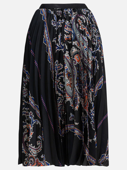 Midi skirts Paisley Black - Sacai Women | PLP | VIETTI Online Store | 2