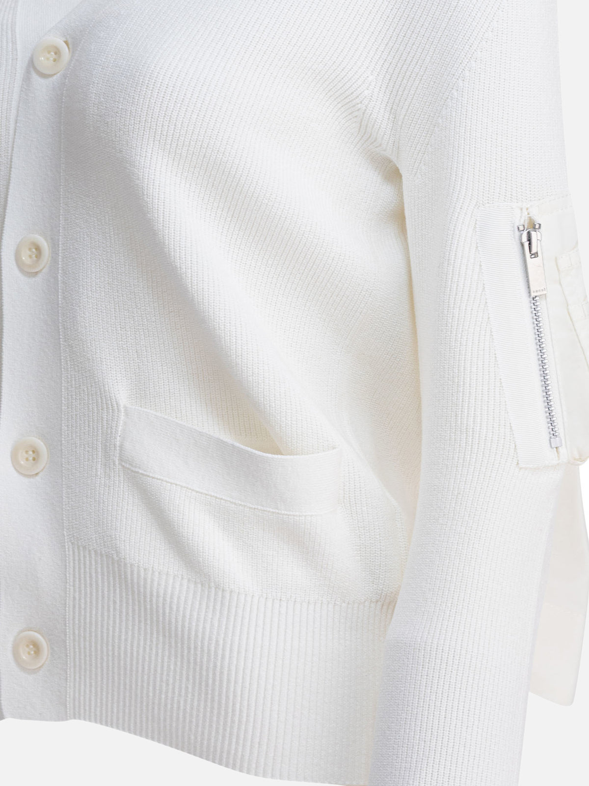 Sacai Cotton cardigan White