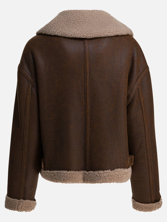 Shearling jackets Solid colour Brown - Salvatore Santoro Women | PLP | VIETTI Online Store | 2