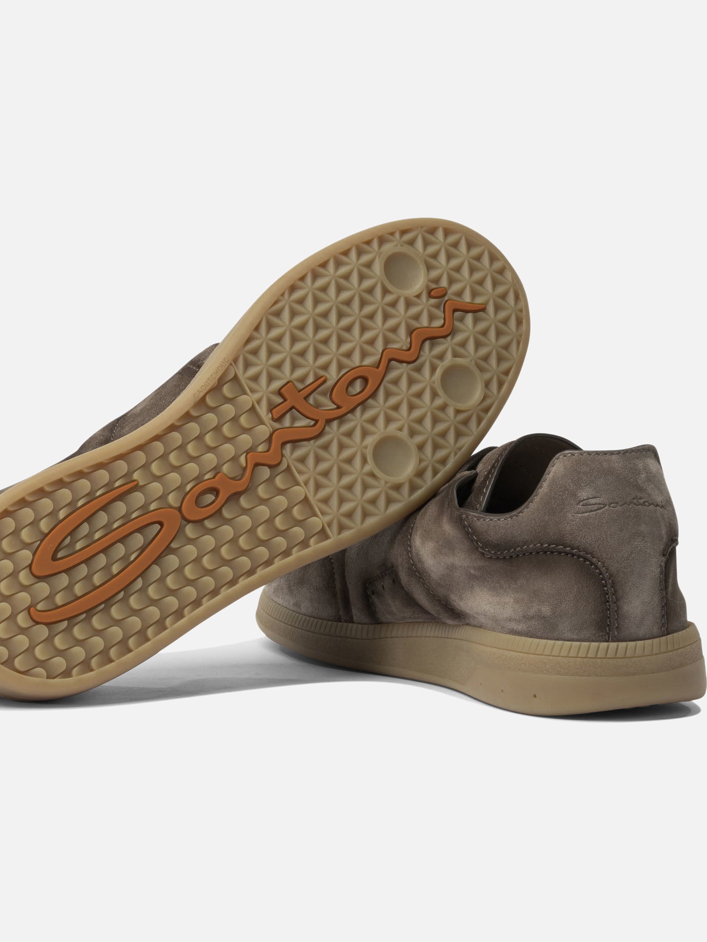 Low top sneakers 100% suede - 100% rubber Brown - Santoni Men | PDP | VIETTI Online Store | Zoom-Modal_5