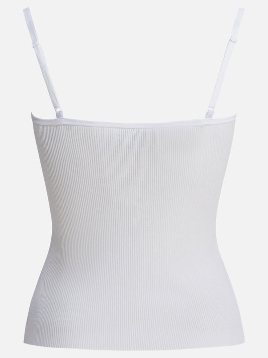 Tank tops Solid colour White - Self-portrait Women | PLP | VIETTI Online Store | 2