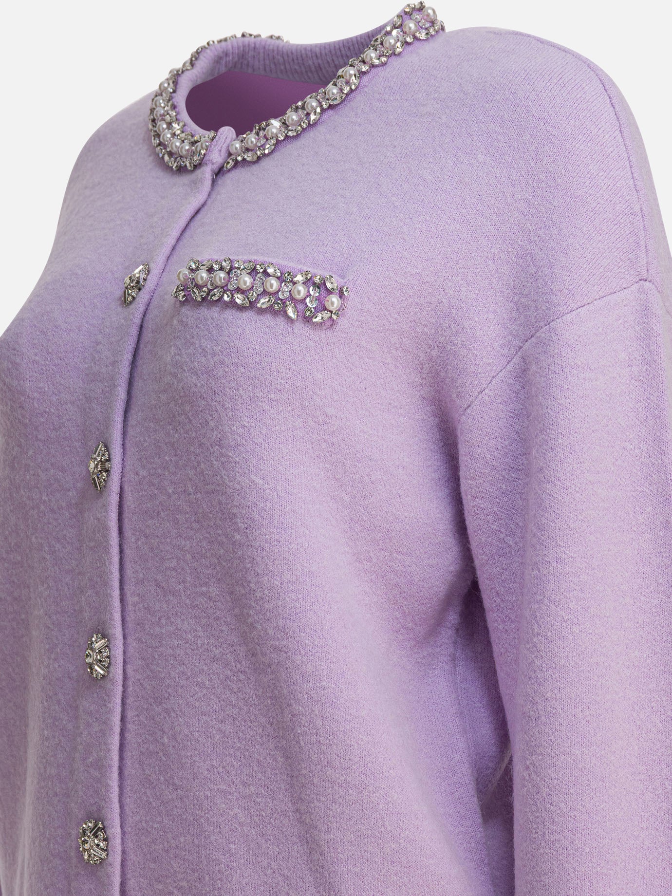 Cardigan Solid colour Viola - Self-portrait Donna | PDP | VIETTI Online Store | Zoom-Modal_4