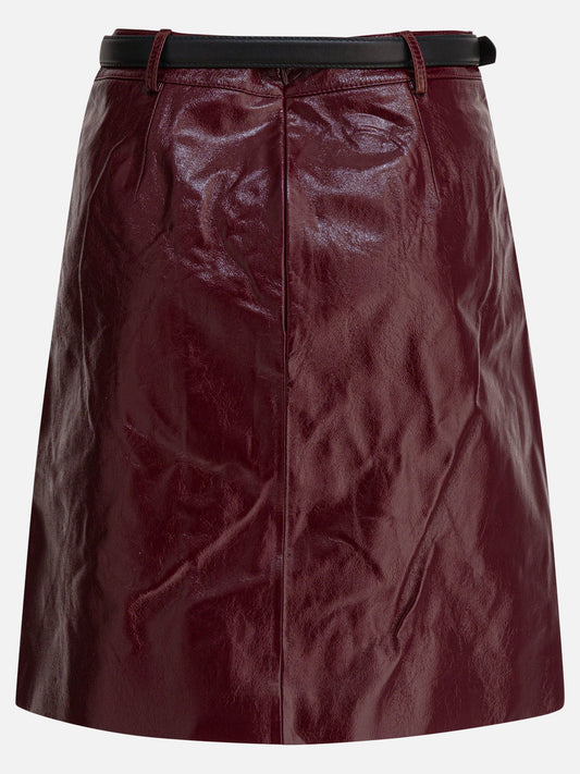 Miniskirts Solid colour Bordeaux - Self-portrait Women | PDP | VIETTI Online Store | 2