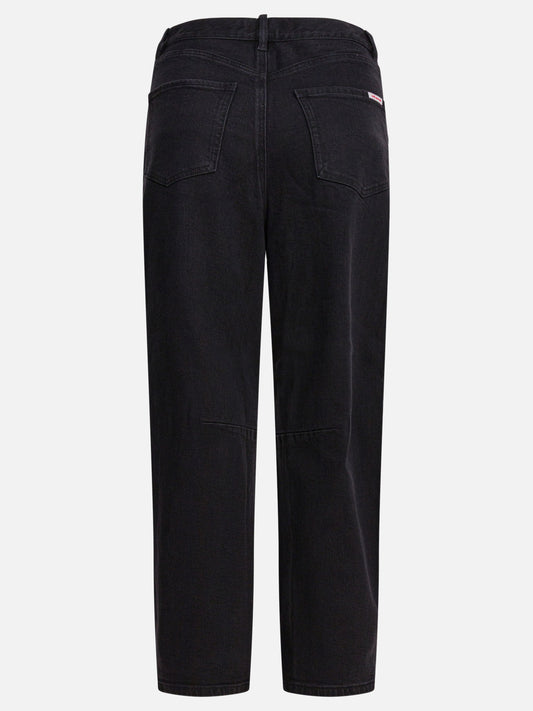 Jeans a gamba larga Solid colour Nero - Self-portrait Donna | PLP | VIETTI Online Store | 2
