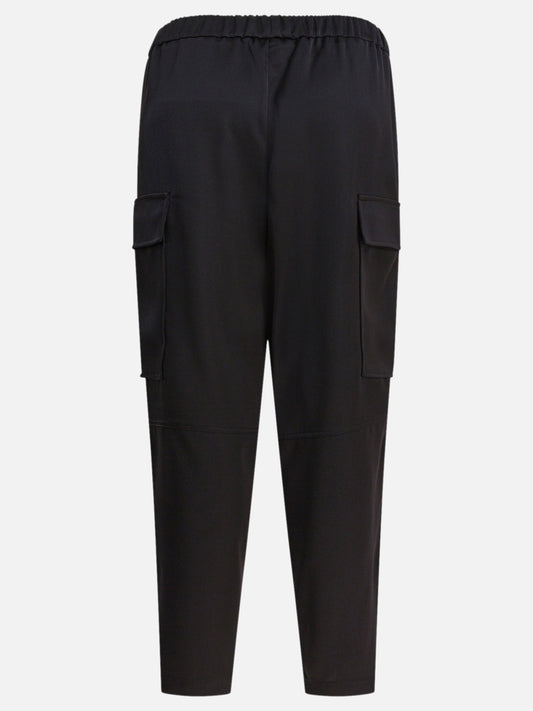 Cargo & parachute trousers Solid colour Black - Semper Women | PLP | VIETTI Online Store | 2