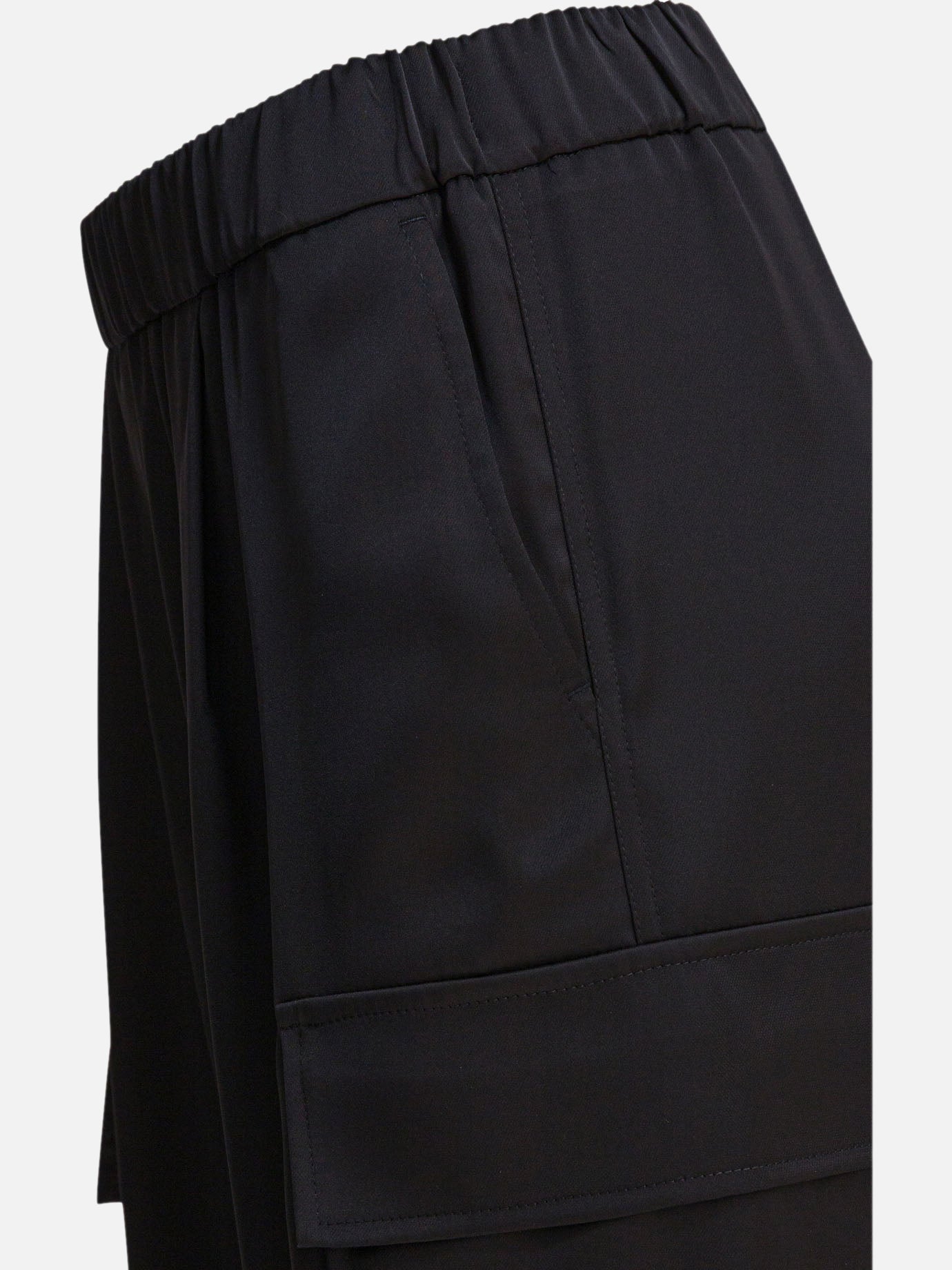 Cargo & parachute trousers Solid colour Black - Semper Women | PDP | VIETTI Online Store | Zoom-Modal_4
