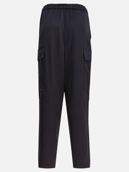 Cargo & parachute trousers Solid colour Blue - Semper Women | PLP | VIETTI Online Store | 2