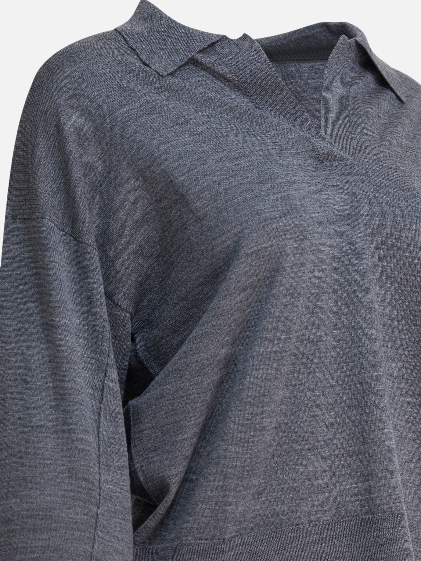 V neck sweaters Solid colour Grey - Soeur Women | PDP | VIETTI Online Store | Zoom-Modal_4