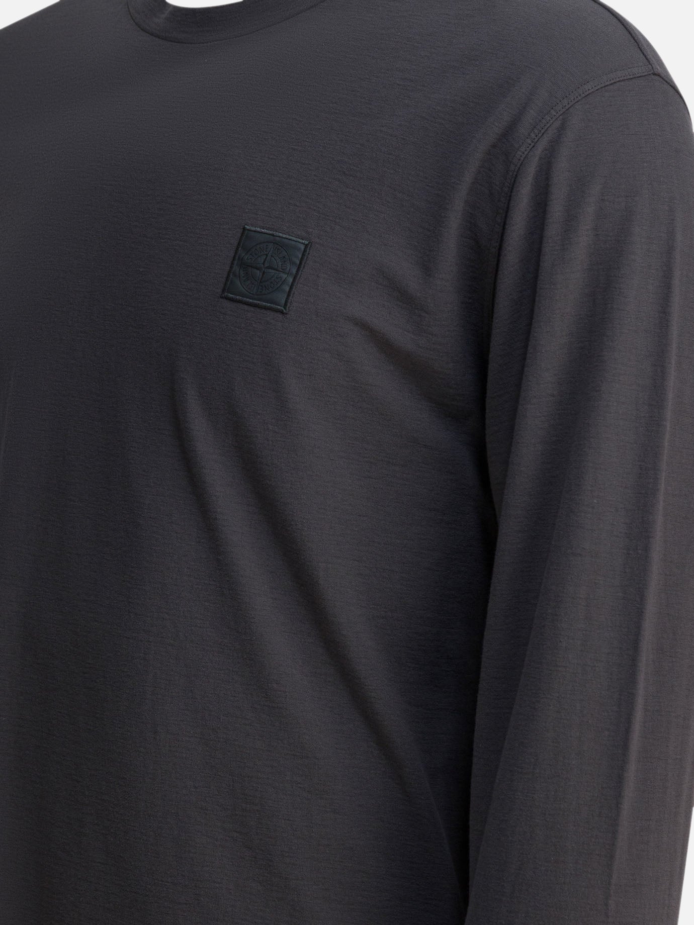 T-shirt girocollo Logo Grigio - Stone Island Uomo | PDP | VIETTI Online Store | Zoom-Modal_4