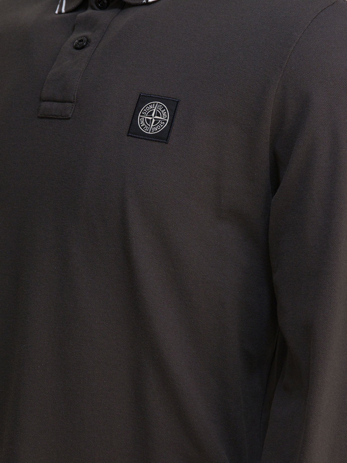 Polo shirts with buttons Logo Grey - Stone Island Men | PDP | VIETTI Online Store | Zoom-Modal_4