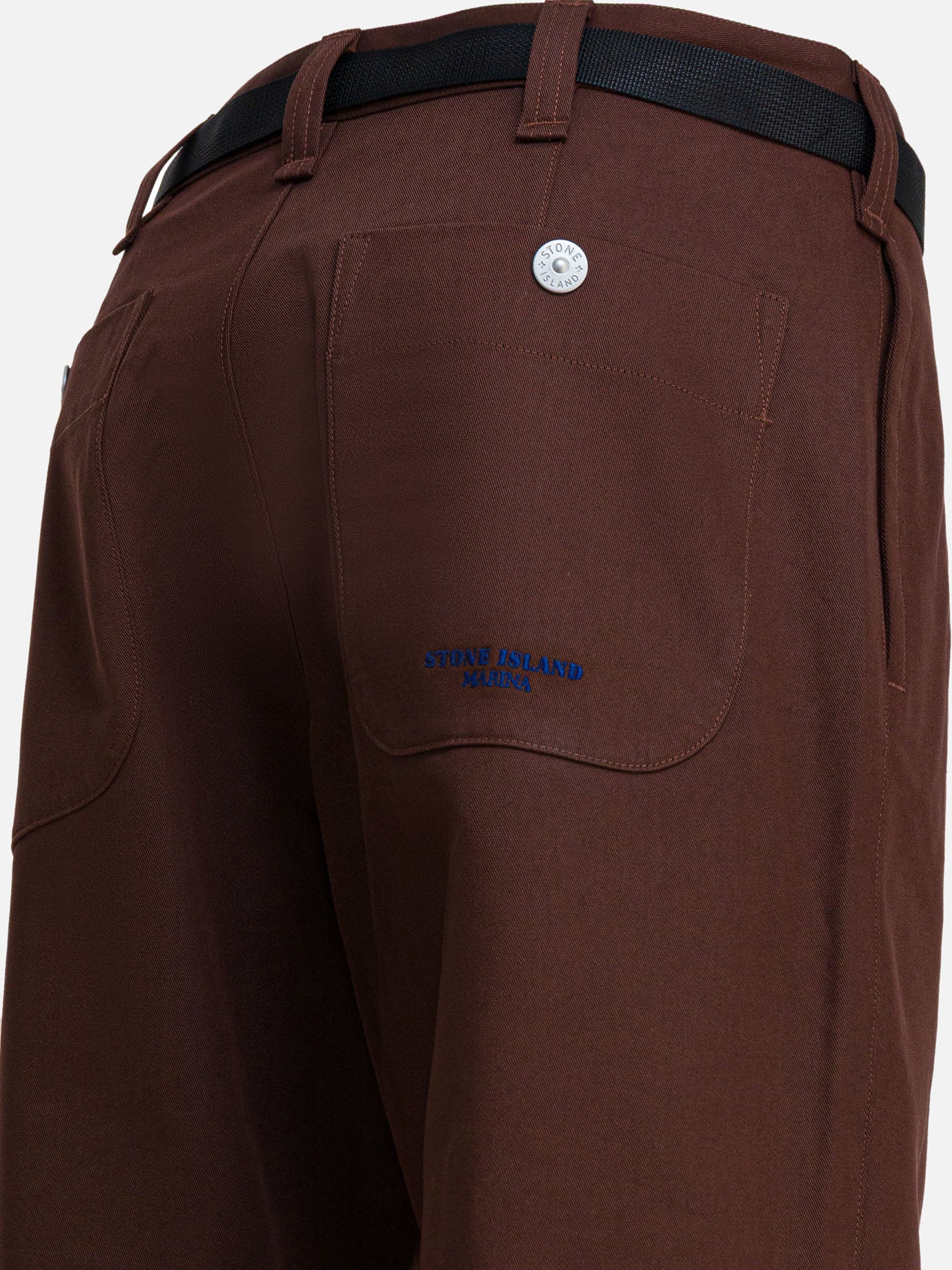 Leisure trousers Solid colour Bordeaux - Stone Island Men | PDP | VIETTI Online Store | Zoom-Modal_4