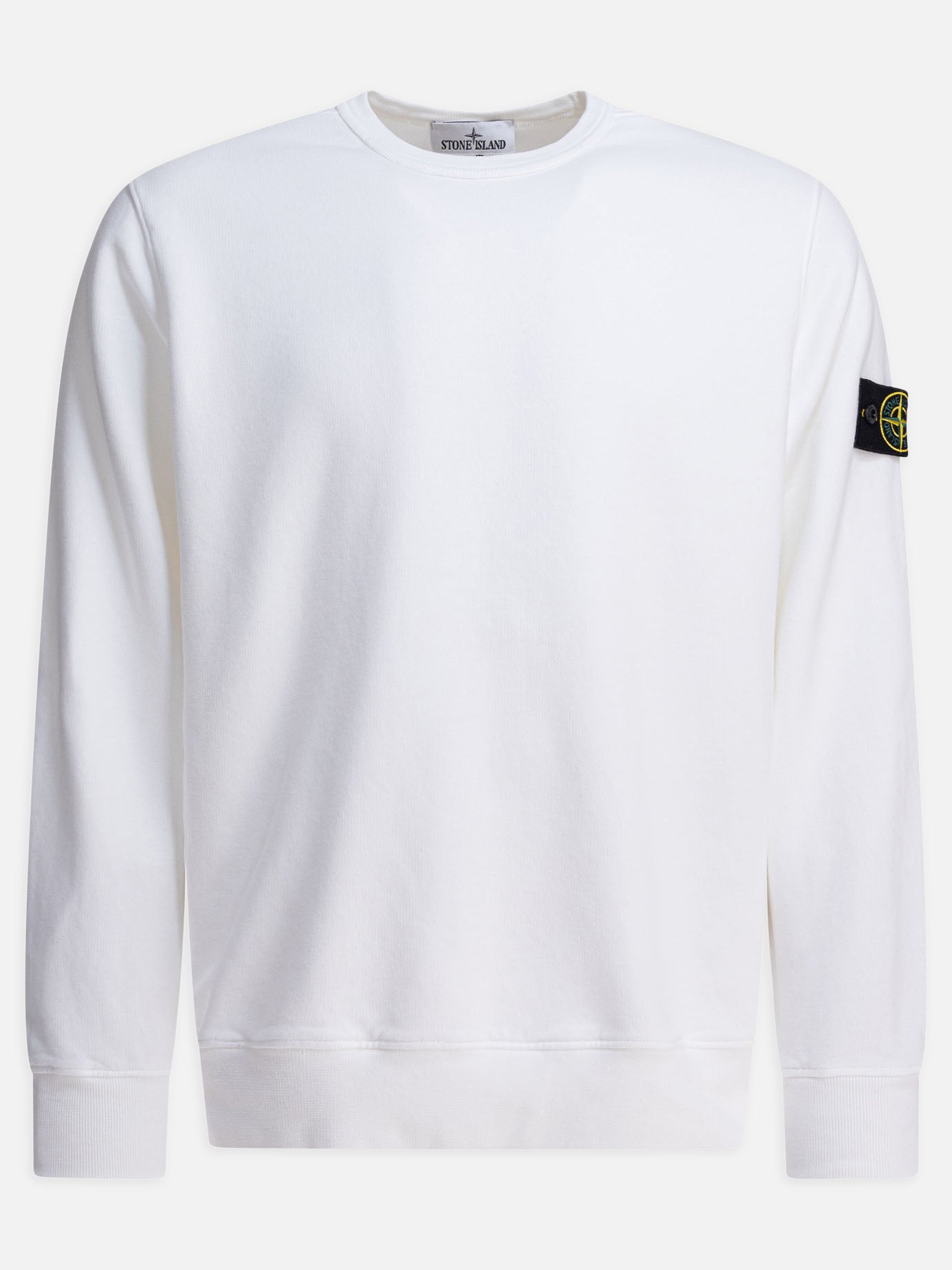 Stone Island Felpa in cotone biologico Bianco Uomo VIETTI