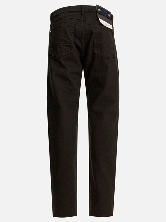 Jeans a gamba dritta Solid colour Nero - Stone Island Uomo | PLP | VIETTI Online Store | 2