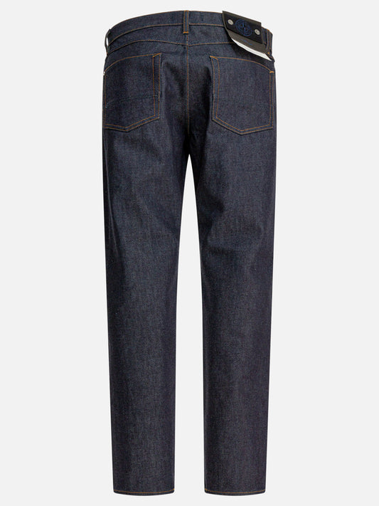 Jeans a gamba dritta Solid colour Blu - Stone Island Uomo | PLP | VIETTI Online Store | 2