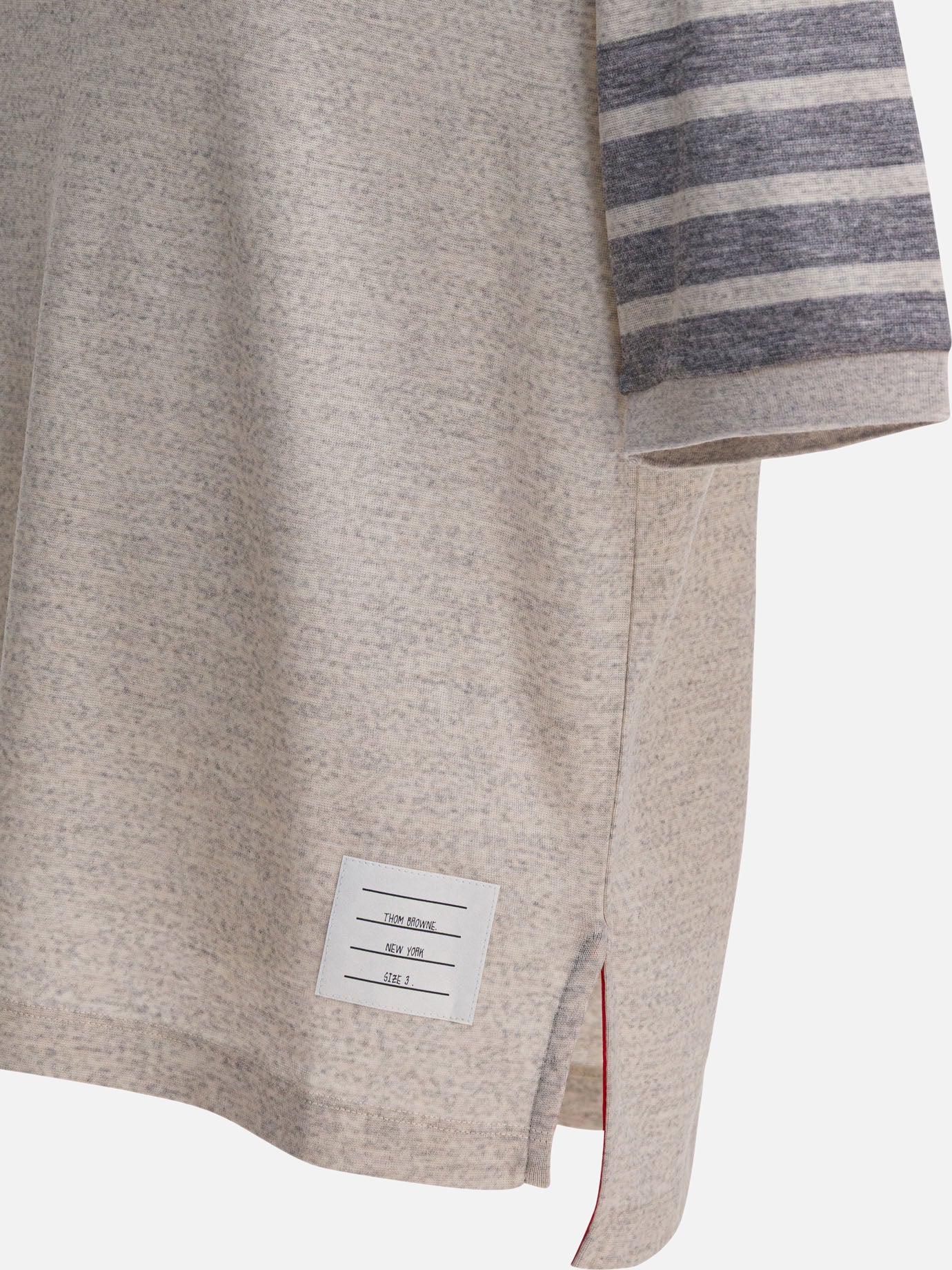 T-shirt girocollo Solid colour Grigio - Thom Browne Uomo | PDP | VIETTI Online Store | Zoom-Modal_4