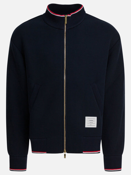 Thom Browne Zipper Sweatshirt Blue