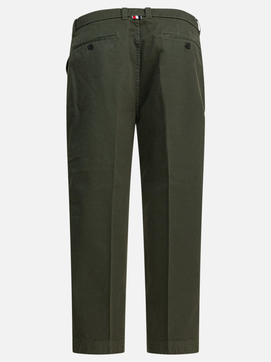 Leisure trousers Solid colour Green - Thom Browne Men | PLP | VIETTI Online Store | 2
