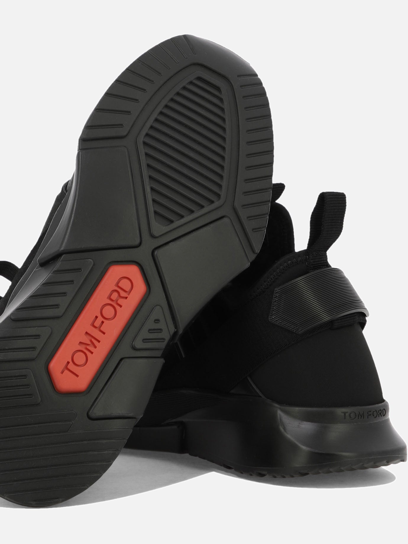 Low top sneakers 35% polyamide 25% polyester 15% viscose 15% calf leather 10% cotton - 100% rubber Black - Tom Ford Men | PDP | VIETTI Online Store | Zoom-Modal_5