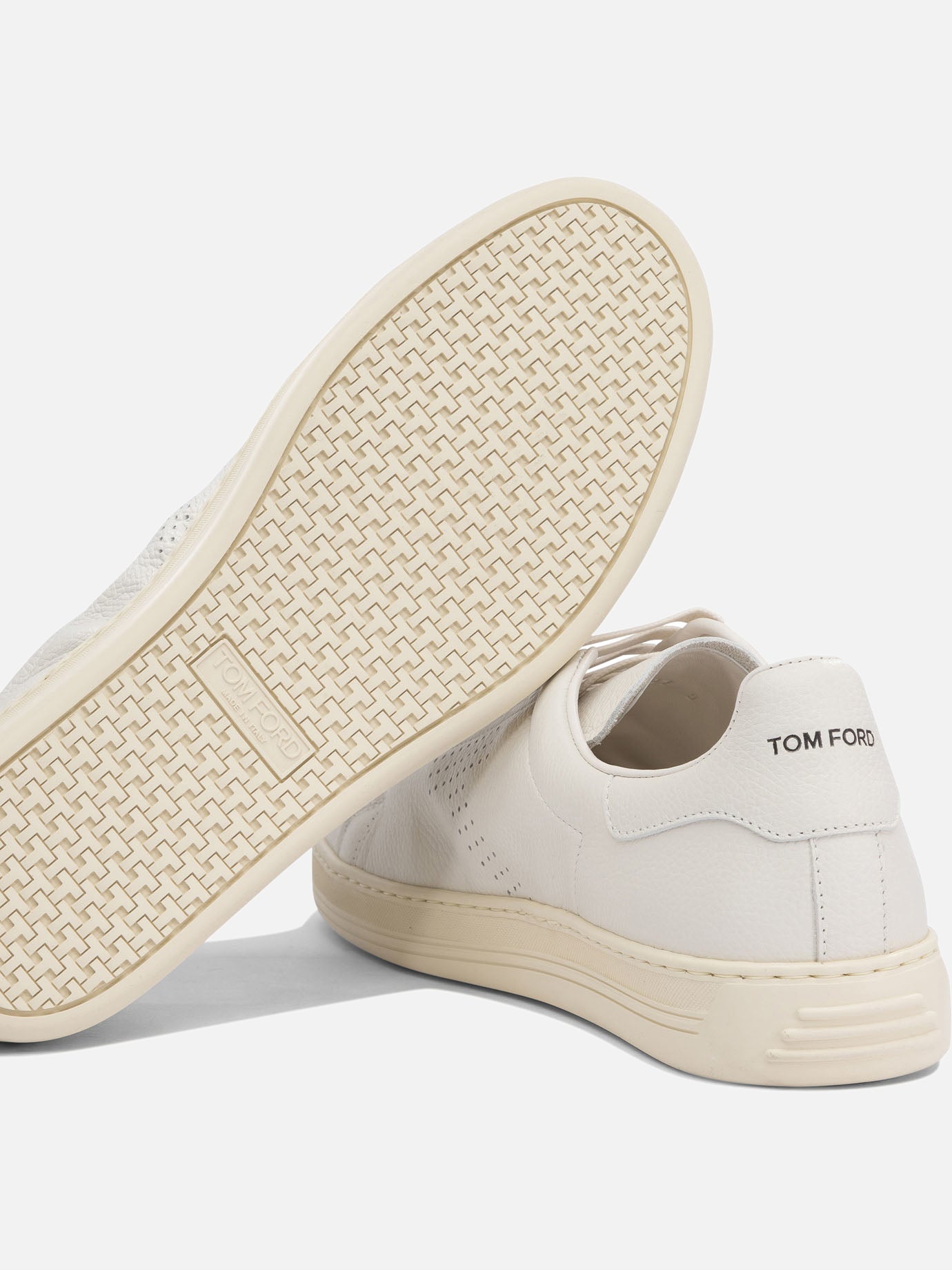 Low top sneakers 100% leather - 100% rubber White - Tom Ford Men | PDP | VIETTI Online Store | Zoom-Modal_5