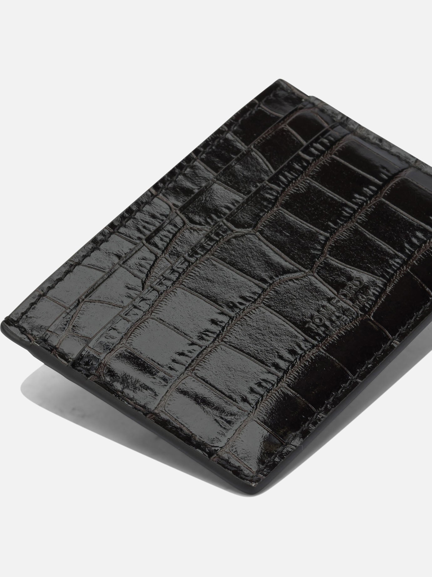 Portacarte 100% calf leather Marrone - Tom Ford Uomo | PDP | VIETTI Online Store | Zoom-Modal_4