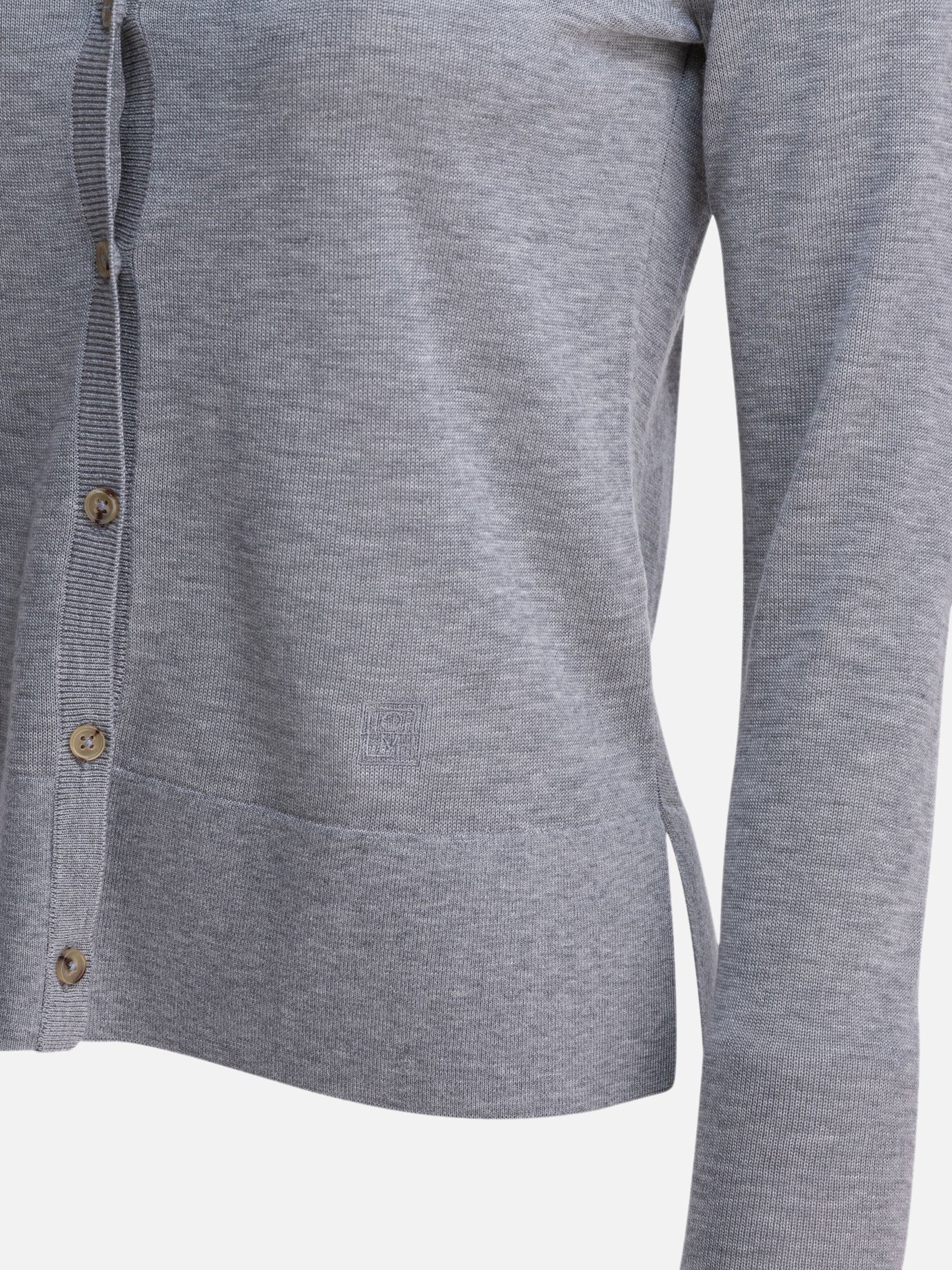 Cardigans Solid colour Grey - Toteme Women | PDP | VIETTI Online Store | Zoom-Modal_4