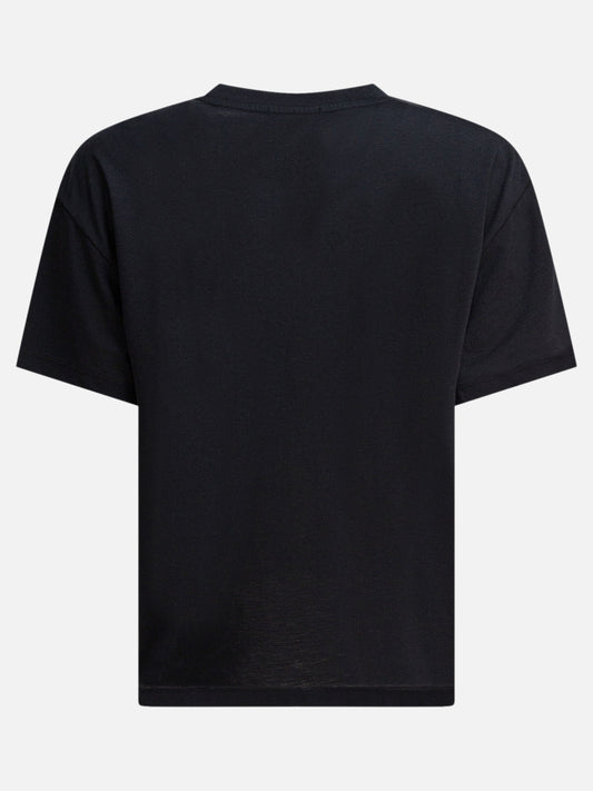 Crewneck t-shirts Solid colour Black - Toteme Women | PLP | VIETTI Online Store | 2