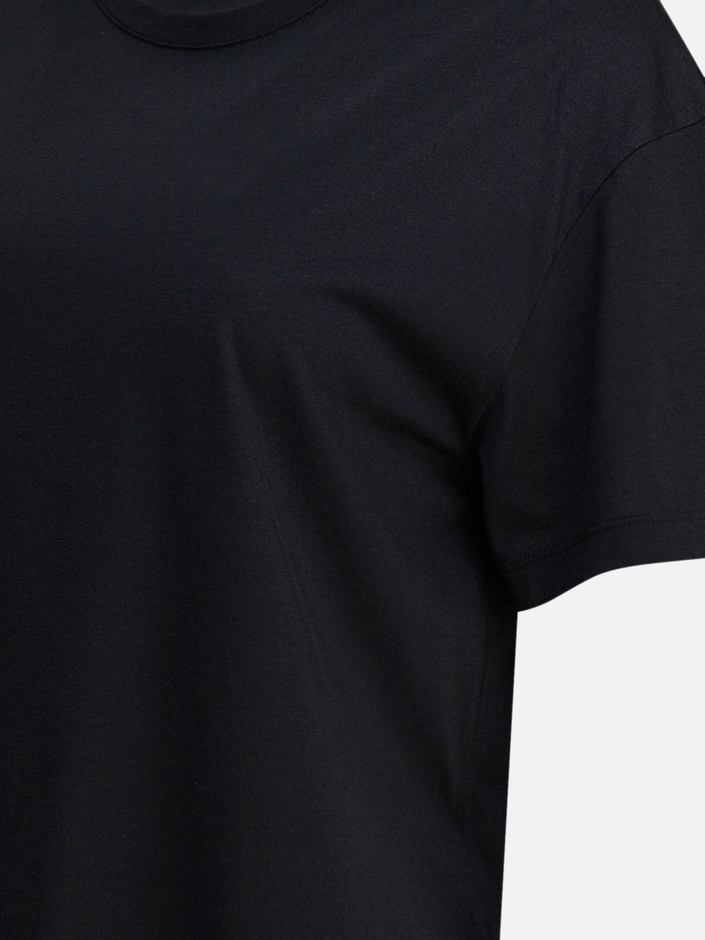 Crewneck t-shirts Solid colour Black - Toteme Women | PDP | VIETTI Online Store | Zoom-Modal_4