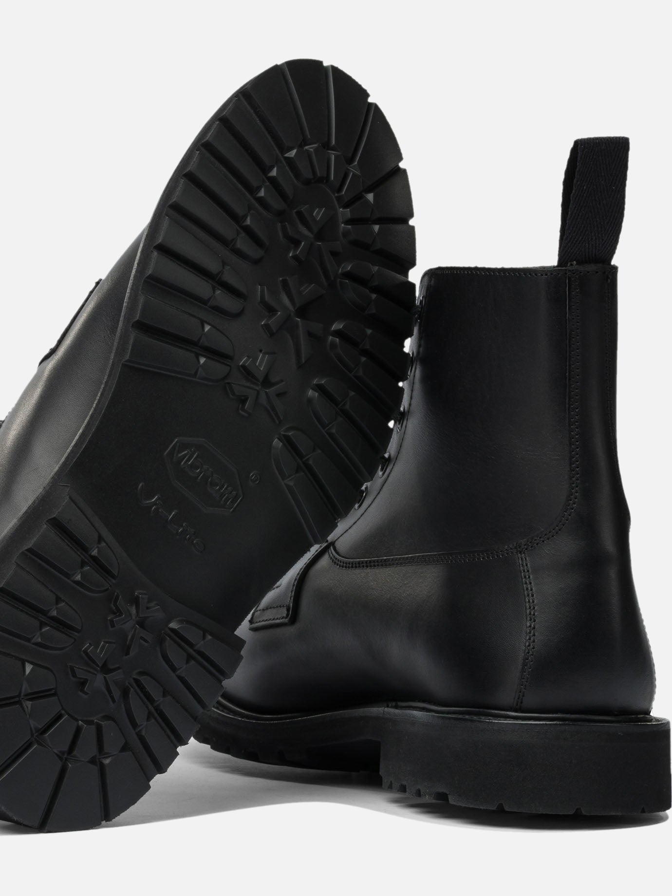 Lace-up boots 100% leather - 100% rubber Black - Tricker's Men | PDP | VIETTI Online Store | Zoom-Modal_5
