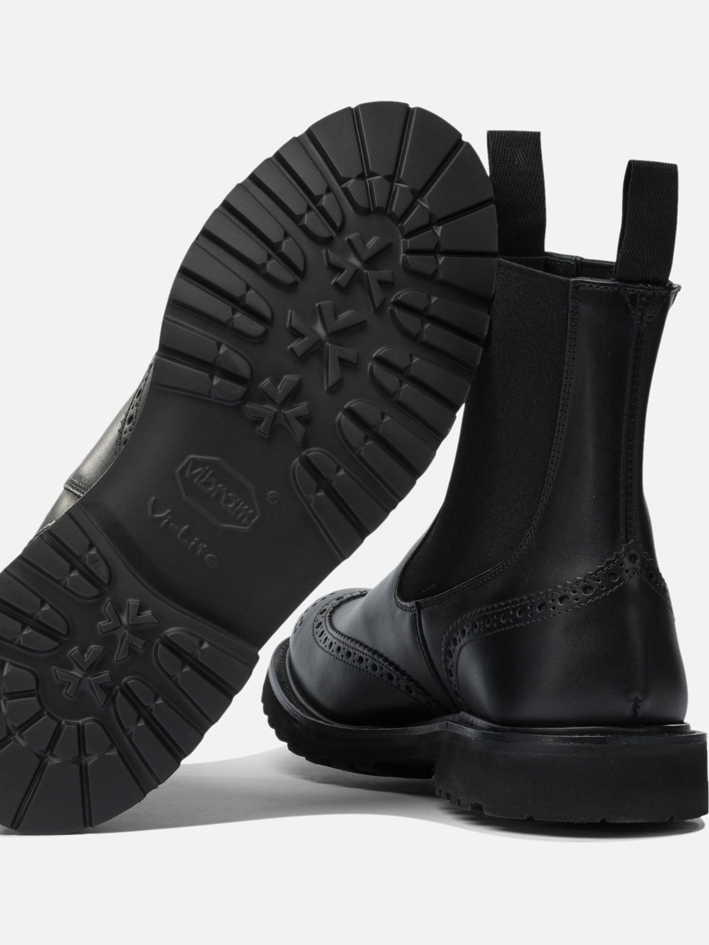 Pull-on boots 100% leather - 100% rubber Black - Tricker's Men | PDP | VIETTI Online Store | Zoom-Modal_5