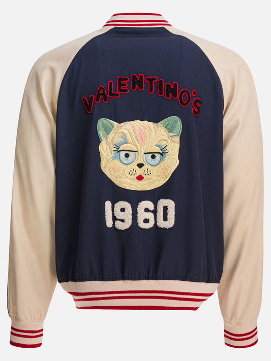 Bomber jackets Logo Blue - Valentino Men | PLP | VIETTI Online Store | 2