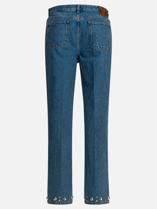 Jeans a gamba dritta Solid colour Azzurro - Valentino Uomo | PLP | VIETTI Online Store | 2