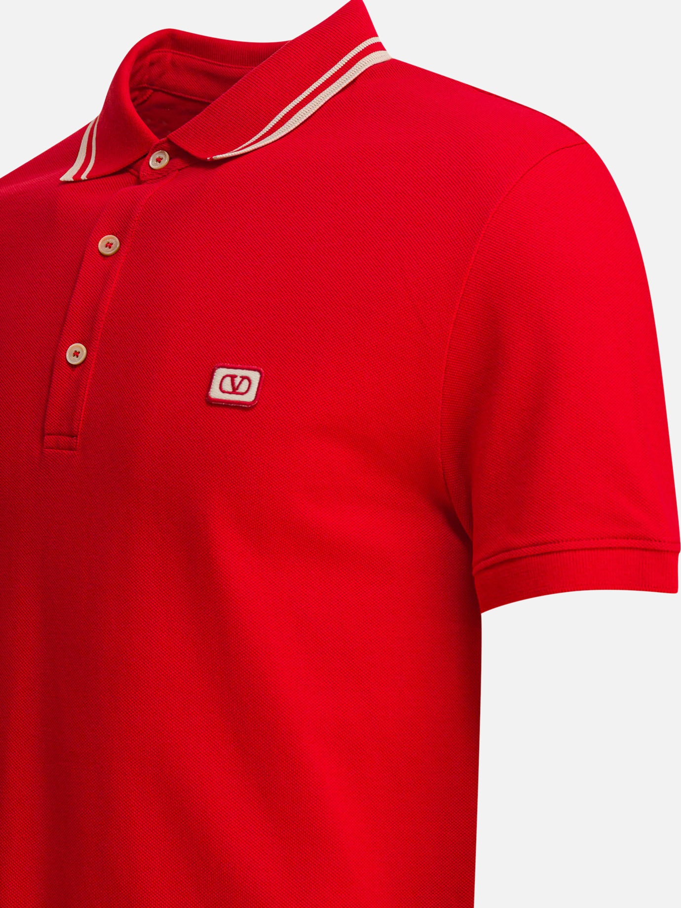 Polo shirts with buttons Logo Red - Valentino Men | PDP | VIETTI Online Store | Zoom-Modal_4
