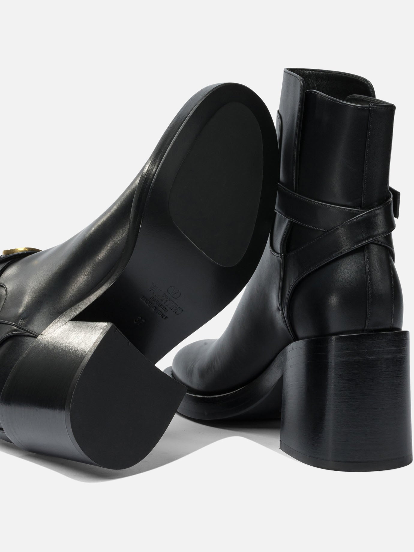 Pull-on boots 100% leather - 100% leather Black - Valentino Garavani Women | PDP | VIETTI Online Store | Zoom-Modal_5