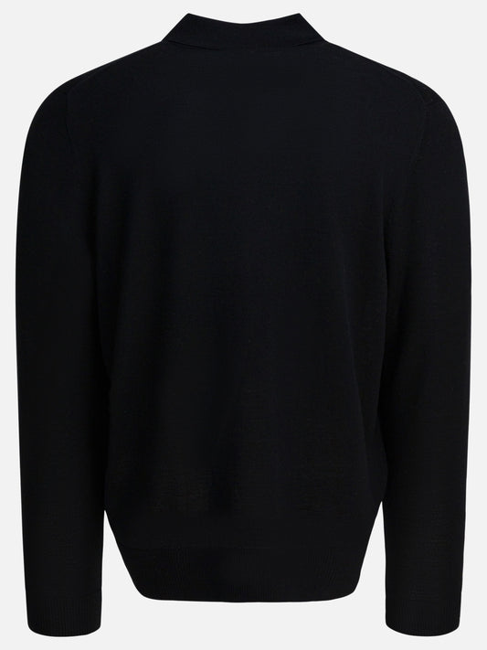 Polo con bottoni Solid colour Nero - Vince Uomo | PLP | VIETTI Online Store | 2